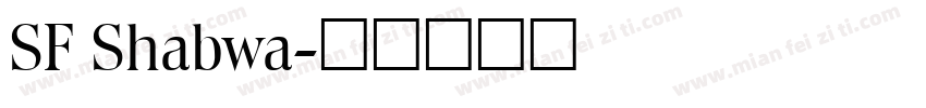 SF Shabwa字体转换